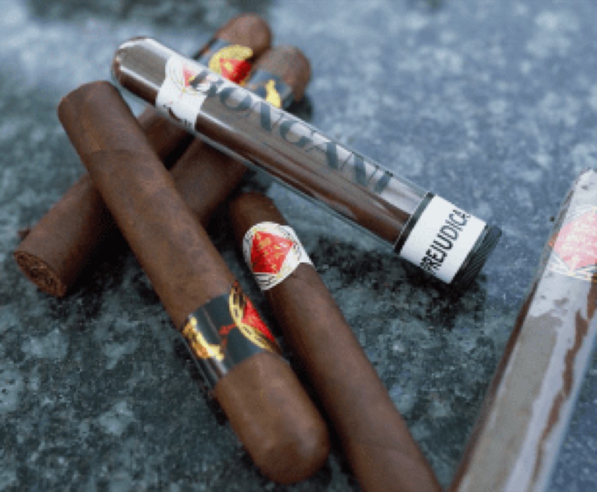 Handmade luxury African cigars in a heap